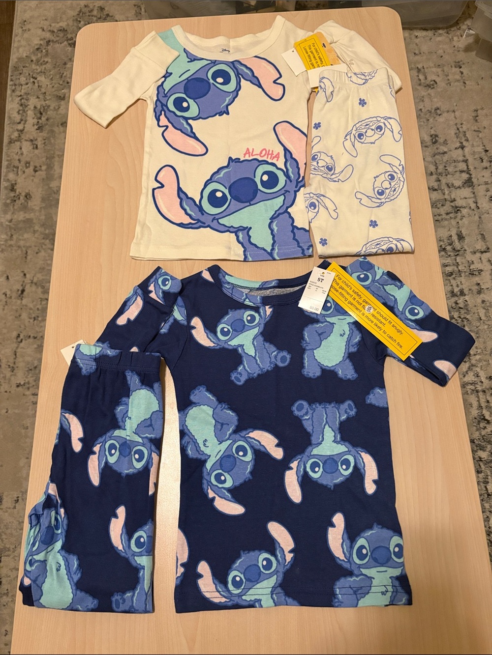 NWT Disney Pajamas | Disney Lilo & Stitch 4-Piece Pajama Set Kids Size 5T